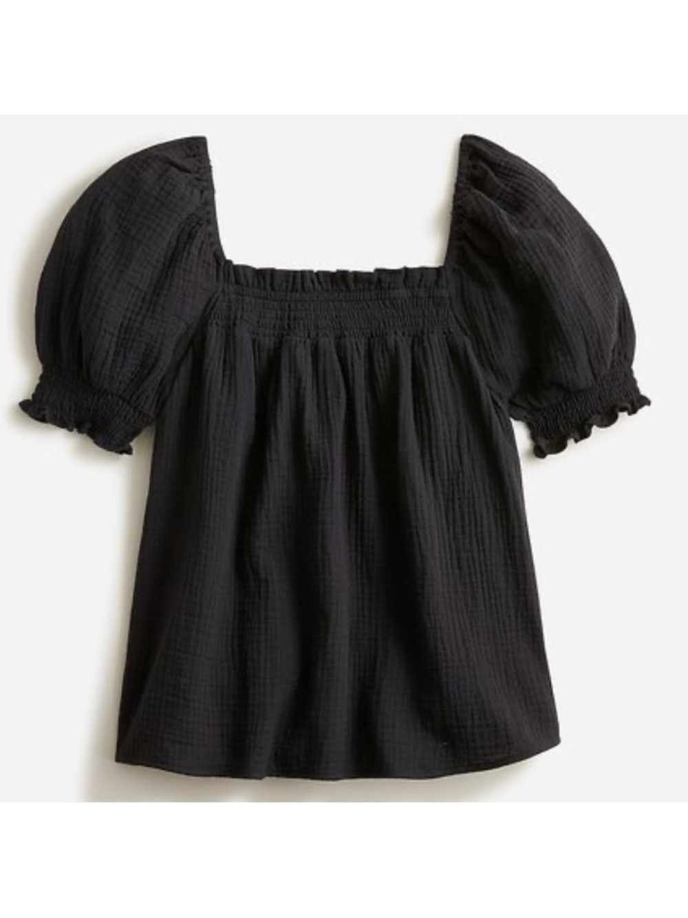 J. Crew cotton gauze square neck top